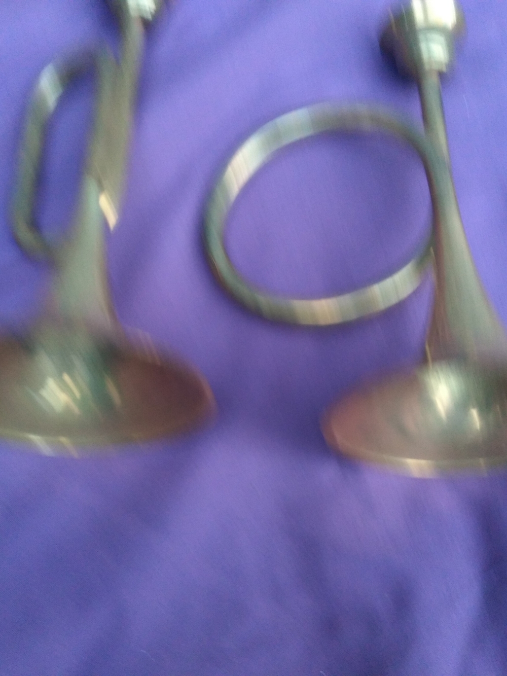 Metal Candle Holders - Classic Brown Finish